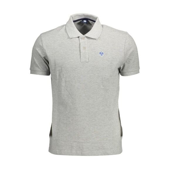 North Sails Gray Cotton Men Men's Polo